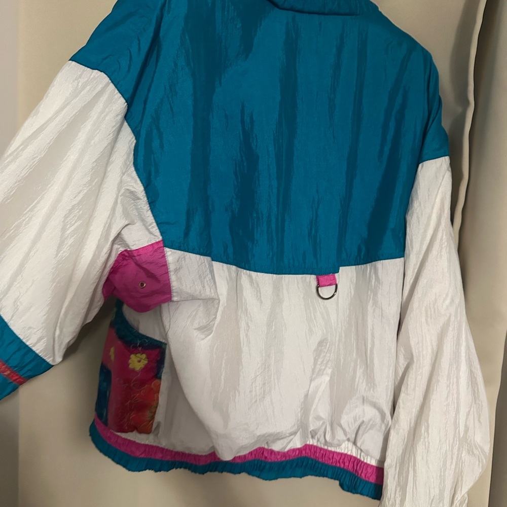 Vintage 1980s 1990s River Edge Patchwork Windbrea… - image 6